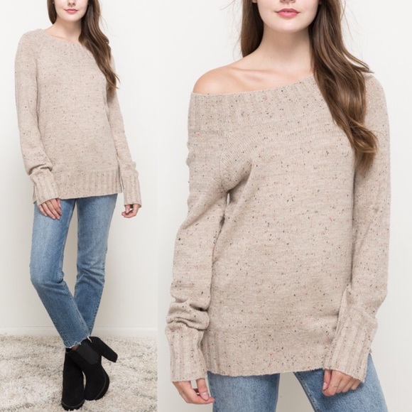 ALYSSA Speckled Knit Sweater - Picture 3 of 5